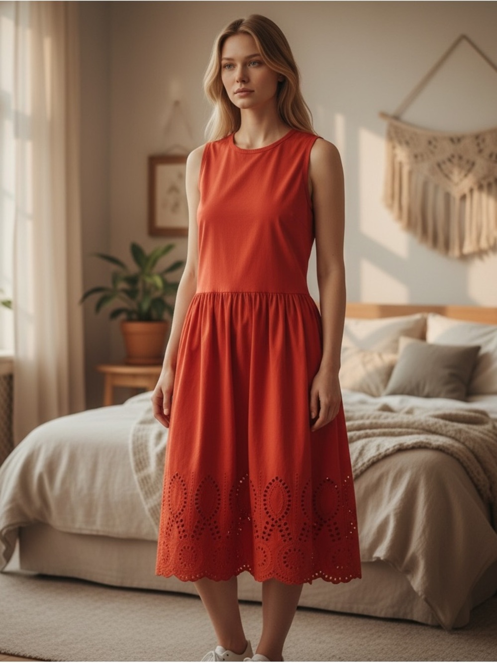 Free Assembly Orange Dress